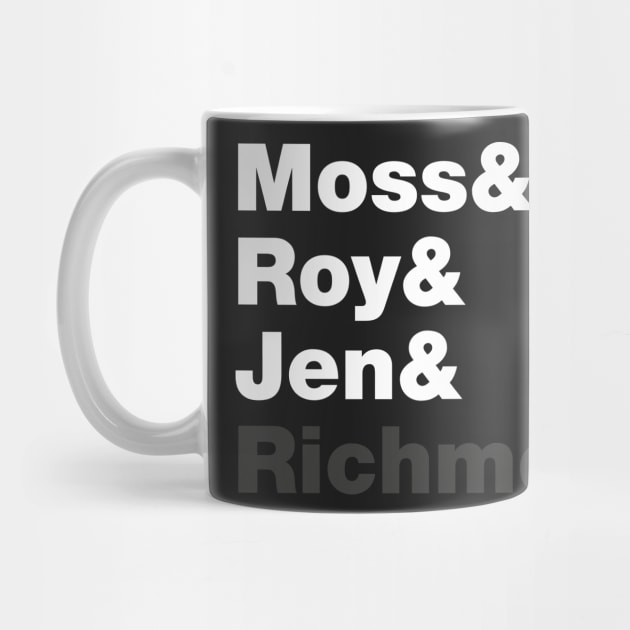 The IT Crowd Staff - Moss, Roy, Jen, Richmond by RetroReview